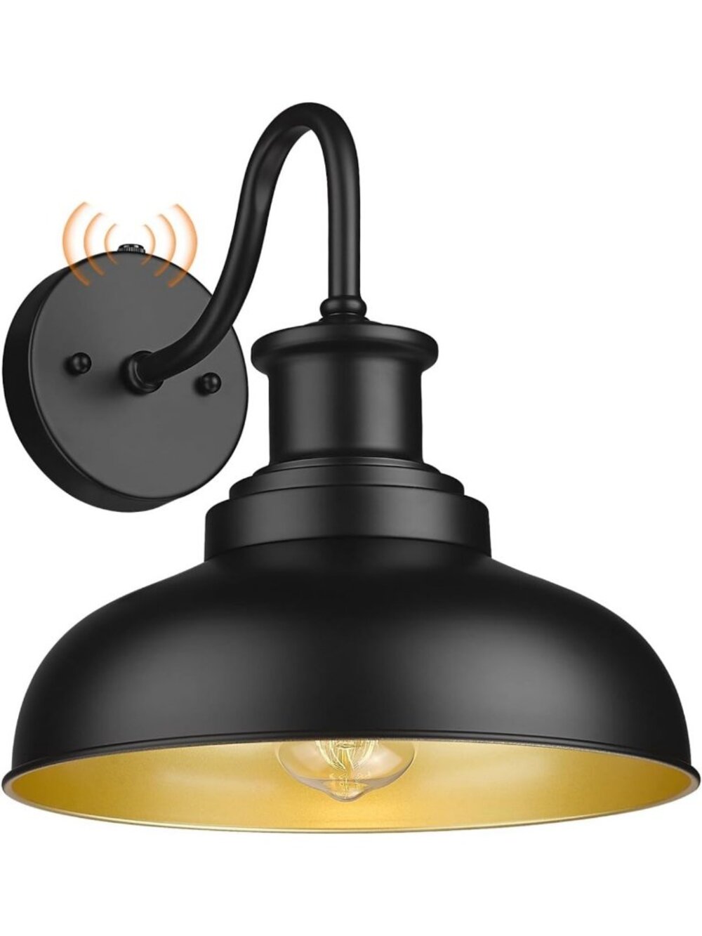 Rustic Outdoor Barn Light - Vintage Wall Sconce, Industrial Black Lantern for